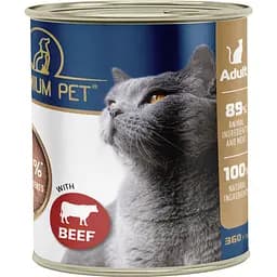 Влажный корм для кошек Premium Pet паштет с говядиной 360 г