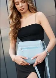 Сумка кросбоді Sambag Rose BZN блакитний 20 х 24 х 7 см (94000010) - мініатюра 5