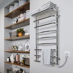 Електрична Сушарка для рушників Kosser Канна 900x400/8 ЕR регулятор. ДК05ER, Хром, Праве - мініатюра 4