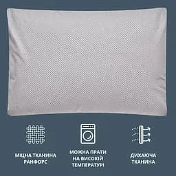 Наволочка на подушку Ideia Papaella Ранфорс горошок 40х60 см 2 шт. (8000035452) - мініатюра 5
