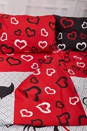 Комплект постільної білизни Moon&Star Бязь Gold Люкс Love Cats сімейний 160х220х2 наволочки 2х40х60 - мініатюра 4