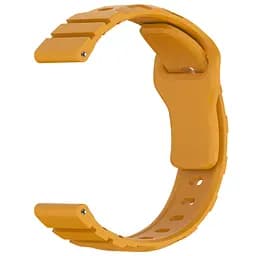 Силіконовий ремінець Defense для Smart Watch 22mm Dark Yellow - мініатюра 3