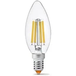 Лампочка Videx Filament C37F 6W E14 3000K 220V (VL-C37F-06143)