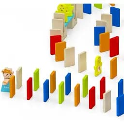 Дерев'яний ігровий набір Viga Toys Доміно 116 елементів (51620) - мініатюра 2