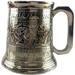 Кружка бронзовая 14х11.4х10.9 см серебристая 400 мл