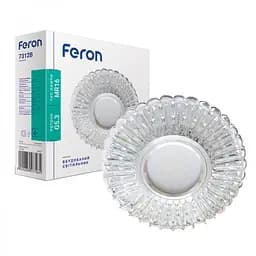 Свiтильник точковий Feron 7312B під лампу з підсвіткою прозорий (28857)