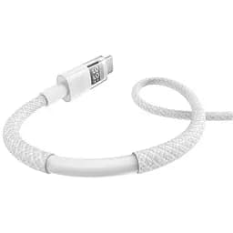 Дата кабель Baseus Display 2 USB to Type-C 100W (2m) (P10382701) Moon White - мініатюра 2