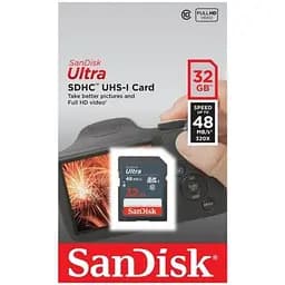 Карта пам'яті SanDisk 32GB SDHC class 10 UHS-I Ultra Lite (SDSDUNR-032G-GN3IN) - мініатюра 3