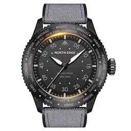 Чоловічий водостійкий тактичний годинник North Edge Mach New (Чорний) - мініатюра 3