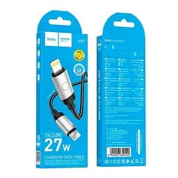 Кабель Hoco Type-C для Lightning Star PD Charging Data Cable X117 1 м 27W - мініатюра 2