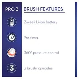 Електрична зубна щітка Oral-B Pro 3 3500 Sensitive Clean + футляр - мініатюра 8