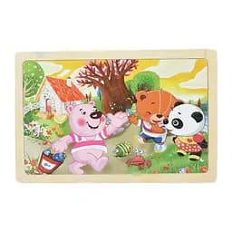 Деревянная игрушка Пазлы, 24 детали (в ассортименте)