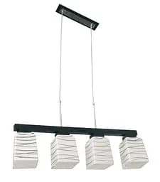 Люстра підвісна Brille дерев'яна E27 40W BK (BKL-336S/4)