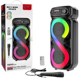 Портативна Bluetooth-колонка SING-E ZQS4270M з потужним звуком та акумулятором 20 Вт Чорний