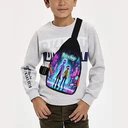 Сумка через плечо детская Рик и Морти 29х17 см сумка слинг для мальчика (02161)