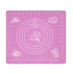 Коврик для раскатывания теста Supretto, 29х26 см, розовый (4769)