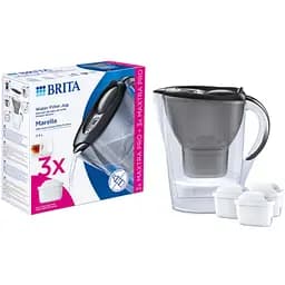 Фільтр-глечик Brita Marella MXpro графіт 2.4 л + 3 картриджі (1052796)