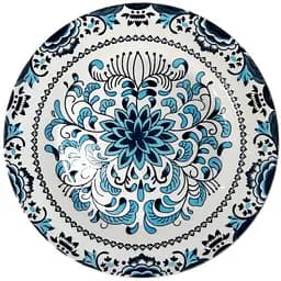 Тарілка S&T 20 см біла з синім (717717-8)