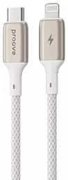 Кабель Proove Dense Metal Type-C to Lightning 27W (1m) white (CCDM27002102)