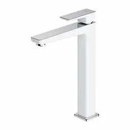 Смеситель для умывальника Omnires Parma chrome/white, высокий (PM7412CRB)