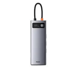Адаптер USB Хаб Baseus Metal Gleam 9-in-1 Multifunctional Type-C HUB Docking Station Gray CAHUB-CU0G