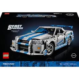 Конструктор LEGO Technic Двойной форсаж Автомобиль Nissan Skyline GT-R (R34) 1410 деталей (42210)