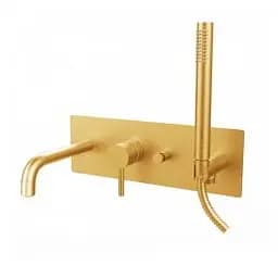 Змішувач для ванни Paffoni Light honey gold brushed LIG001HGSP, Золотий