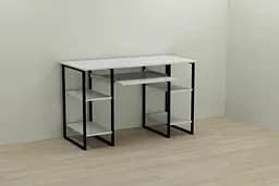 Комп'ютерний стіл Ferrum-decor Тім 75x120x70 чорний ДСП Білий 16мм (FRD-103970) - мініатюра 4