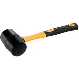 Киянка гумова чорна Сила з фібергласовою рукояткою 225 гр