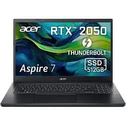 Ігровий ноутбук Acer Aspire 7 A715-76G-59YH i5-12450H 44GHz,15,IPS,16GB DDR4,512 GB,RTX 2050 4GB,Без ОС - мініатюра 3