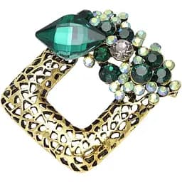 Брошь-булавка Квадрат с цветами (158511313)