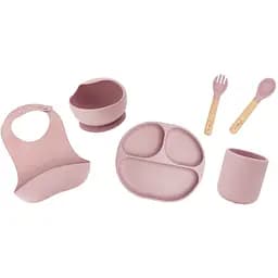 Дитячий набір посуду MoMi Ami pink