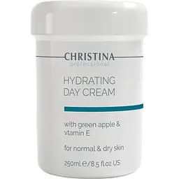 Зволожувальний крем для нормальної та сухої шкіри Christina Hydrating Day Cream With Green Apple & Vitamin E з яблуком і вітаміном Е 250 мл