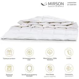 Ковдра антиалергенна MirSon Luxury Exclusive EcoSilk №1315 літня 200x220 см біла (237054385) - мініатюра 3
