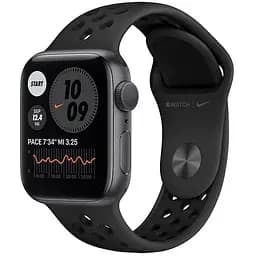 Apple Watch Nike Series 6 GPS 40mm Space Gray Aluminum Case w. Anthracite/Black Nike Sport B. (M00X3)