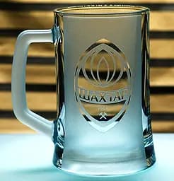 Пивний келих 660 мл ФК Шахтар Донецьк  з гравіюванням подарунок для фаната футбольний кухоль глянець