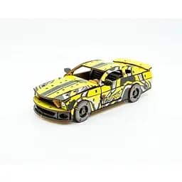 Механічний 3D Пазл PuzzleOk автомобиль Muscle car GT 162 деталі жовтий (2017329952) - мініатюра 2
