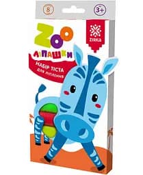 Тесто для лепки ZOOлипашки "Зебра" ZIRKA 140212 (8 разноцветных стиков по 35 г)
