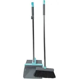 Набор для уборки Idea Home DS-855 совок и щетка 90 см голубой (DS-855)