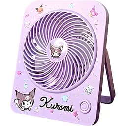 Дитячий настільний USB-вентилятор Куромі фіолетовий (6830A)