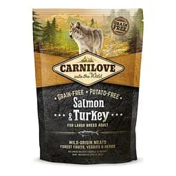 Сухой корм Carnilove Salmon & Turkey для взрослых собак больших пород, лосось и индейка, 1,5 кг