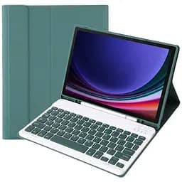 Чохол-книжка BeCover з бездротовою клавіатурою для Samsung Galaxy Tab A9 SM-X115 8.7" Dark Green (712357)