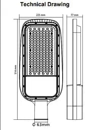 Світильник вуличний LED "TEXAS-150" 150 W 6400K - мініатюра 2