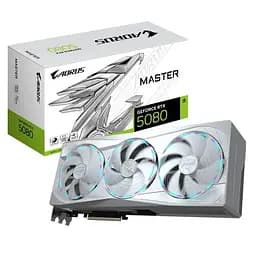 Відеокарта GF RTX 5080 16GB GDDR7 Aorus Master Ice Gigabyte (GV-N5080AORUSM ICE-16GD)