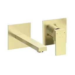 Смеситель для умывальника настенный Volle Pardo cepillado oro 1548.010315 Золотой