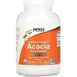 Порошок акації NOW Acacia Fiber, 340 грам для травної системи