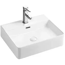 Раковина накладная Mixxus Premium Quadro-0201 с переливом (MP6478)