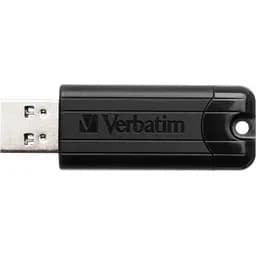 USB флеш накопичувач Verbatim 32GB PinStripe Black USB 3.0 (49317) - мініатюра 2