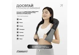 Масажер для шиї EasyFit Shiatsu (шиацу-масаж плечей та тіла роликовий) (EF-2101) - мініатюра 8