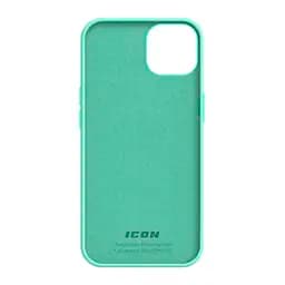 Силиконовый чехол для Apple iPhone 14, ICON2 Case, зеленый, противоударный, панель, защита всего корпуса, матовая поверхность Soft Touch, выступает над дисплеем, совместим с защитными стеклами и пленками, с микрофиброй, ArmorStandart (ARM63591) - мініатюра 2
